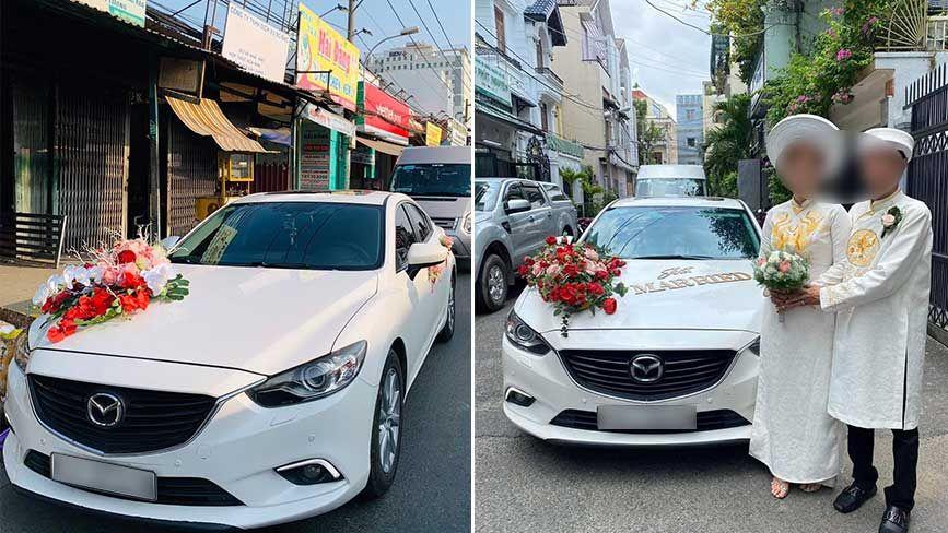 Cho Thuê Xe Hoa Cưới Mazda 6 Đời Mới Giá Rẻ Tại Sài Gòn